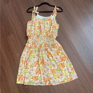 Collective Concepts Floral Cinch Waist Dress